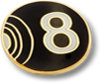 Metal Club Badge - 8 Badge